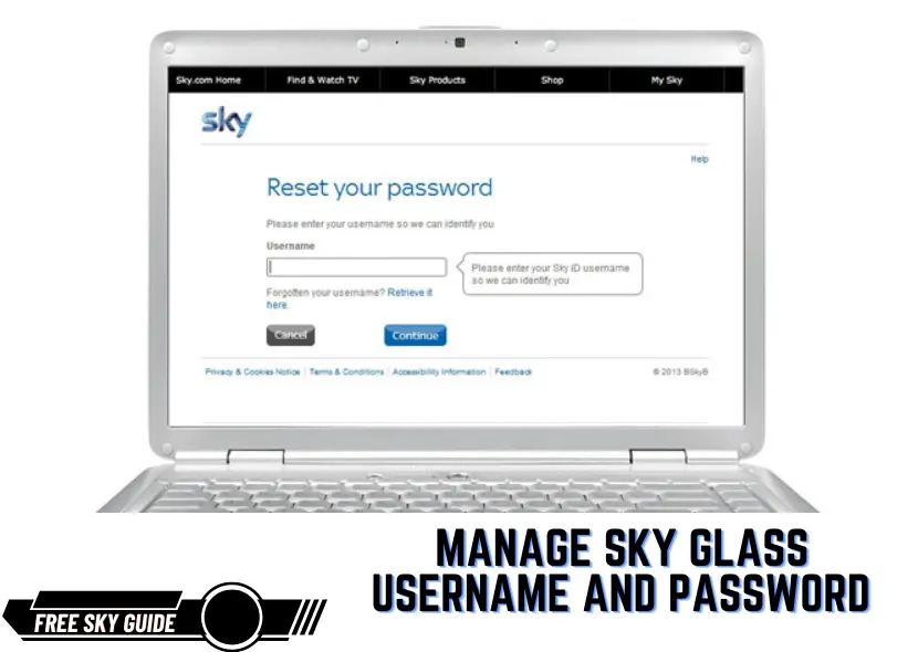 How to Manage Sky Glass Username and Password for Free