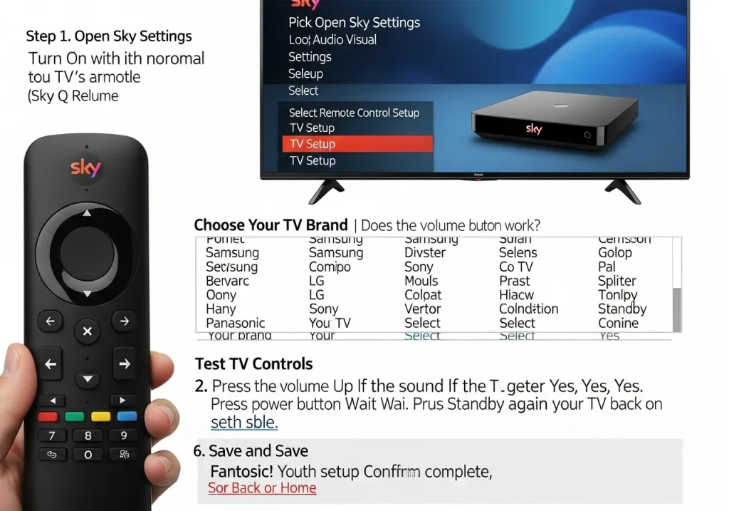How to Set TV to Sky Remote