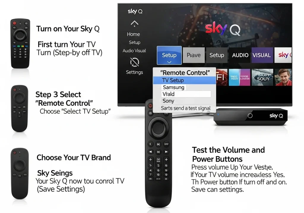 How to Set a Sky Q Remote to Your TV