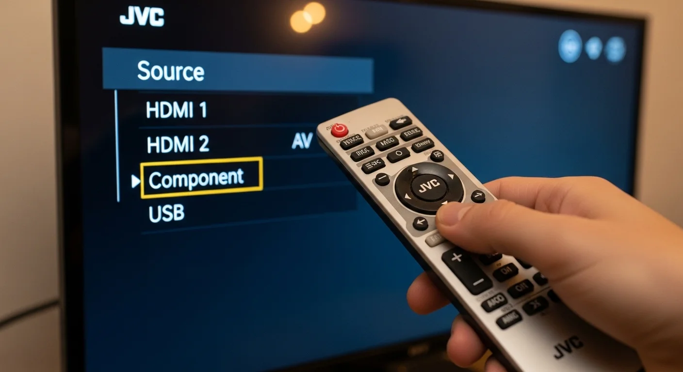 How to Change Source on JVC TV Without Remote